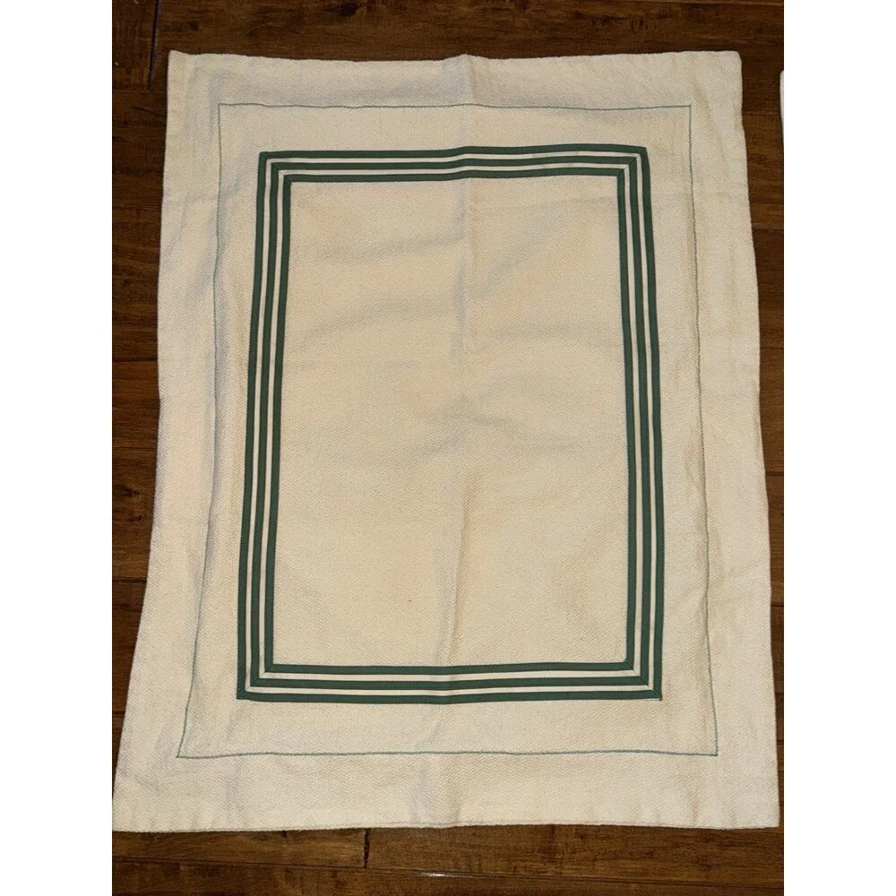 JANE WILNER Pair 2 Pillow Shams Haute Couture Linens 3 Band Tape W/ Flange